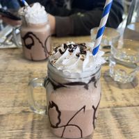 Vegan chocolate milkshake   at The Lighthouse   in Milford On Sea
