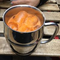 Vegan Thai iced tea  at Glur in New York City