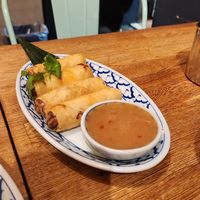 Spring rolls at Glur in New York City