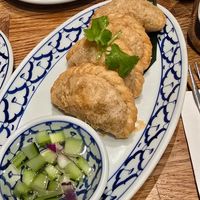 Vegan Curry Puffs at Glur in New York City