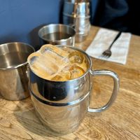 Thai iced tea with oat milkk  at Glur in New York City