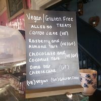 Cakes VE vegan at The Lamppost Cafe in Belfast