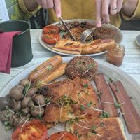 Irish vegan breakfast at The Lamppost Cafe in Belfast