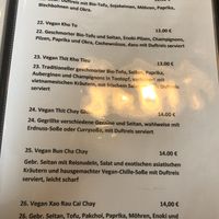 Karte  at Viet Veggie in Cologne