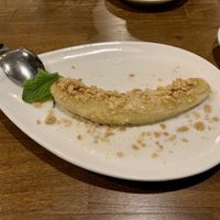burned banana dessert at Viet Veggie in Cologne