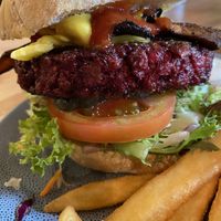 happy meal burger 🥰🥰  at Roots Bar in Takaka