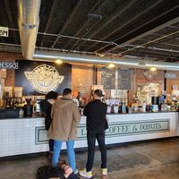 Ordering station at North Lime Coffee & Donuts in Lexington