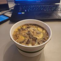 Magnificent Miso soup!  Definitely warmed me up! at HeartBeet Organic Superfoods Cafe - West Seattle in Seattle