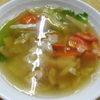 Salted vege tofu soup at Yuan Xiang Vegetarian Food 圆香素食馆 - Changi in Central Singapore