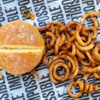 The scorpion and curly fries  at The Bayside Cafe in Everett