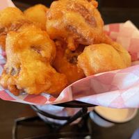 Fried mushrooms  at The Bayside Cafe in Everett