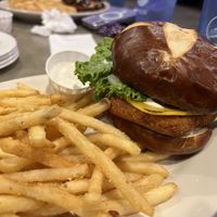 Fishless burger   at The Bayside Cafe in Everett