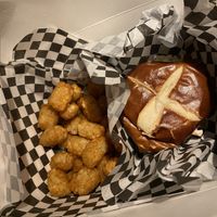 Bbq pulled porkless sandwich   at The Bayside Cafe in Everett