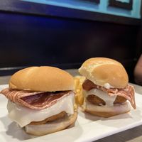 Chickun Bacon Sliders  at The Bayside Cafe in Everett