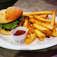Classic burger at The Bayside Cafe in Everett