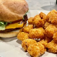 Classic with black bean burger   at The Bayside Cafe in Everett
