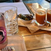 Free gaspacho appetizer with olives at La Source du Barisart in Spa