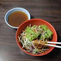 Delicious zha jiang mian with soup on the side. at Tian Yuan 田园健康食品 in Central Singapore