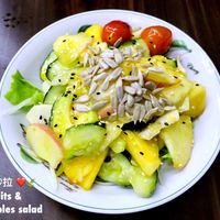 Fruits & vegetables salad  at Tian Yuan 田园健康食品 in Central Singapore