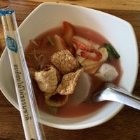 Noodles’ so delicious   at Tae Sook Vegan Food in Bangkok