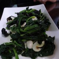 Greens and mushrooms at Fairy Su at Fairy Su in Beijing