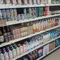 Lots of drinks including hard to find but milk at XīnXiān Hǎo Shì Jí 新鮮好市集 in Hemei