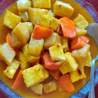 Curry tofu at Garden Fresh in Palo Alto