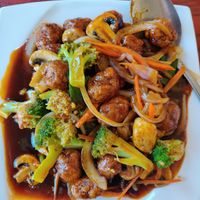 Fried black pepper chicken at Garden Fresh in Palo Alto