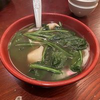 Spinach Wonton Soup at Garden Fresh in Palo Alto