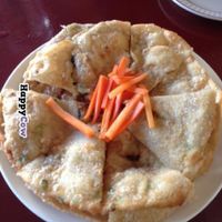 Their scallion pancakes at Garden Fresh in Palo Alto