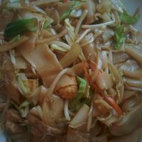 chicken chow fun with Tofu instead of chicken (really good) at Garden Fresh in Palo Alto