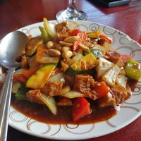 Kung Pao Chicken highly recommended at Garden Fresh in Palo Alto