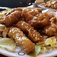 Sesame chicken at Garden Fresh in Palo Alto