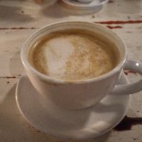 Kaffe latte at Smørtorget in Tromsoe