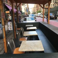 Outdoor seating.  at Tamam - Upper East Side in New York City