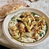 Hummus bowl with cauliflower   at Tamam - Upper East Side in New York City