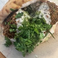 Falafel pita, spicy  at Tamam - Upper East Side in New York City