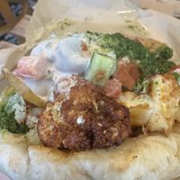 Cauliflower pita with everything ❤️  at Tamam - Upper East Side in New York City