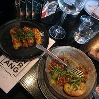 Vegan cornrib and Italian dish at Van Sprang in Ermelo