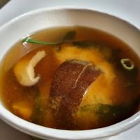 Miso soup with mushrooms at OSushi in Dusseldorf