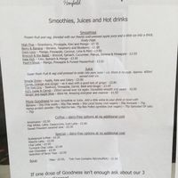 Menu at Goodness in Henfield