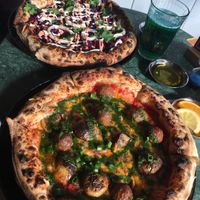 Pizza „Countryside” and „Vegan Kebap"  at Przyjemność in Poznan