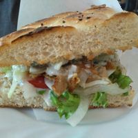 Doner sandwich at vego Foodworld in Berlin