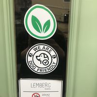 It’s dog friendly   at Lemberg Bistro in Banska Stiavnica