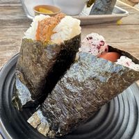 Atsuage and ume shiso onigiri   at Okome House in Minneapolis