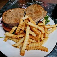 Black Bean Burger at Provincetown Brewing Co in Provincetown