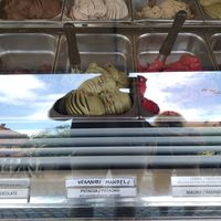 Ice cream selection at Fetiche in Ljubljana