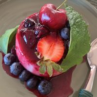 dessert- “panacota”   at Orelha d'Elefante in Ponte De Lima
