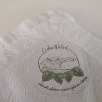 Napkin with logo at Orelha d'Elefante in Ponte De Lima