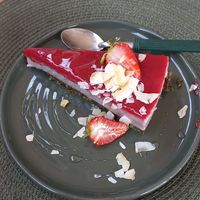 Strawberry Cheesecake at Orelha d'Elefante in Ponte De Lima